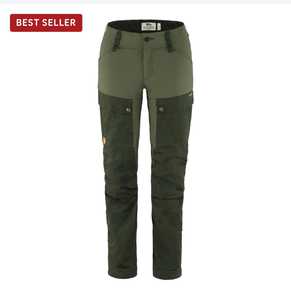 Fjallraven Women's Two-Tone Olive Green Outdoor Trousers